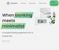 Bankist web page project preview